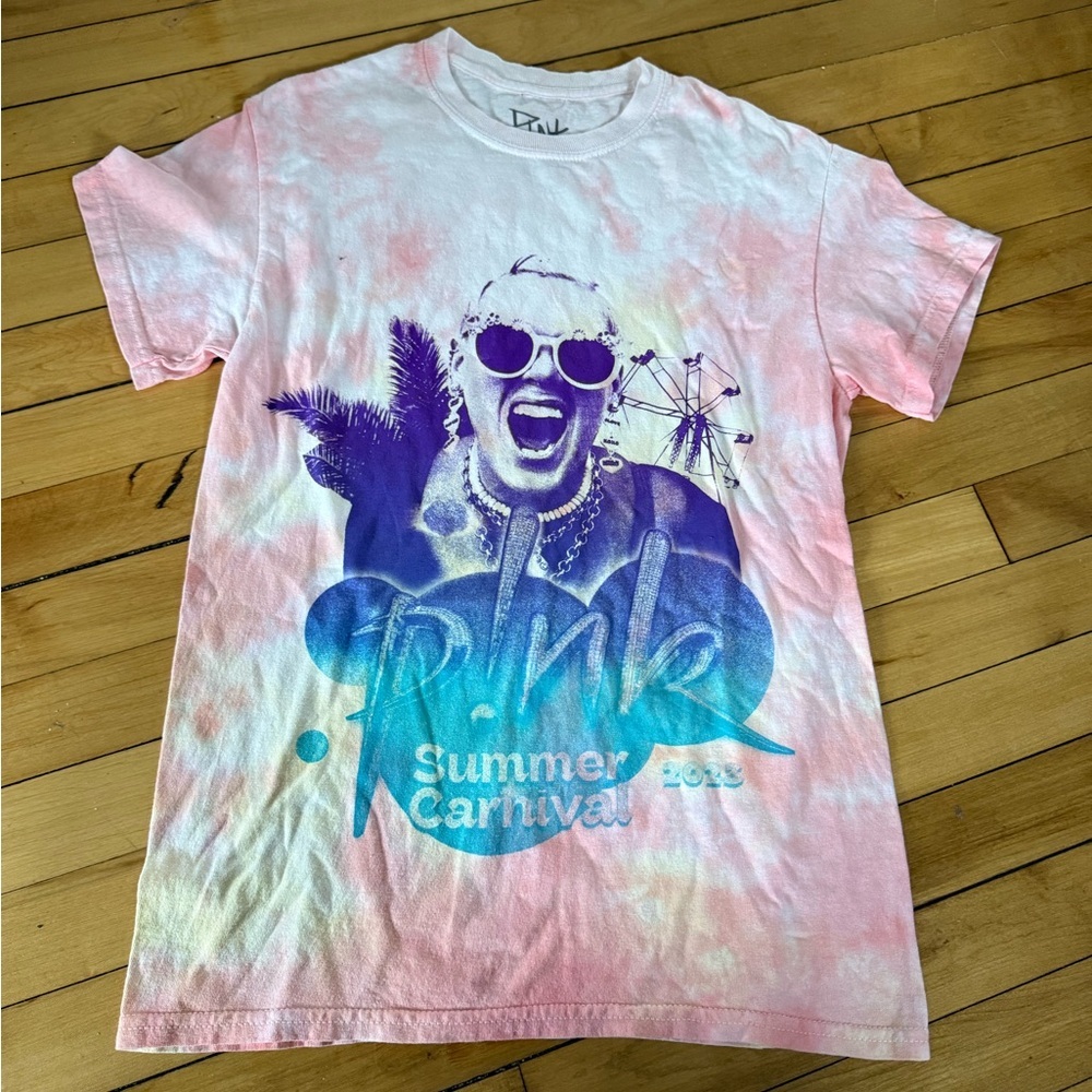 PINK Summer Carnival 2023 world tour‎ tie dye pink t-shirt